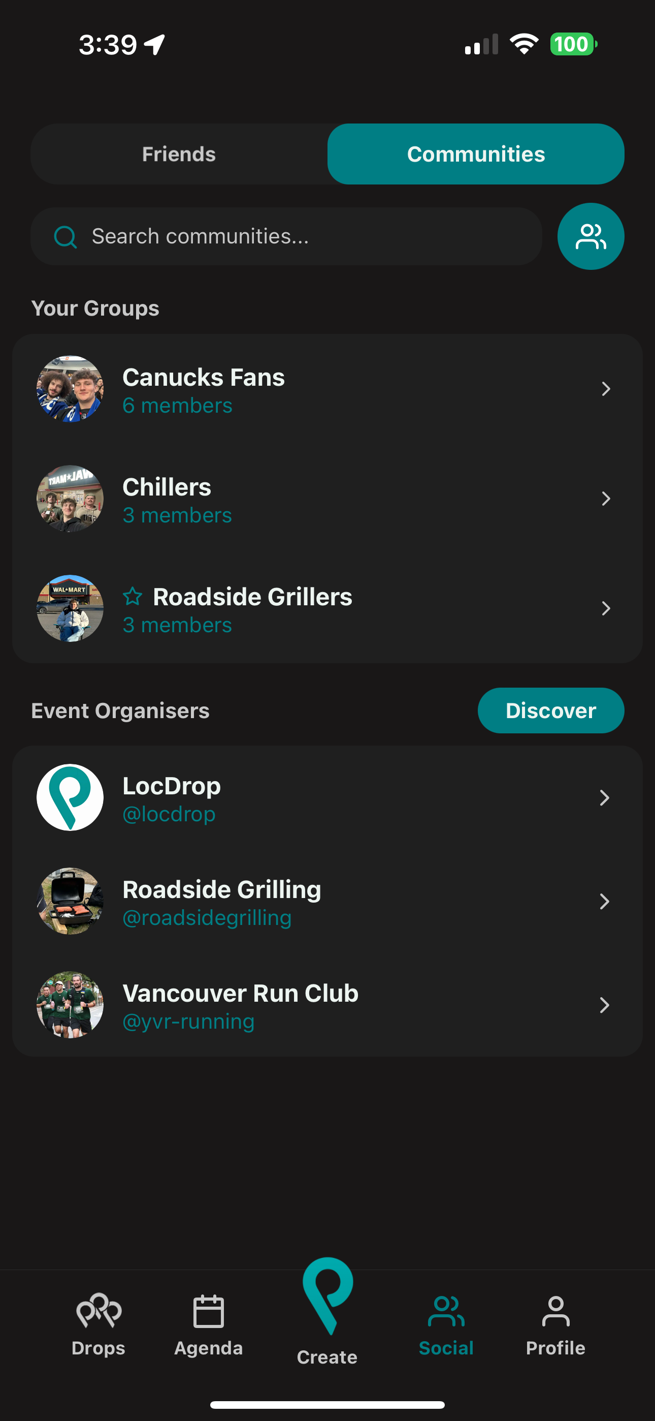 LocDrop Social View