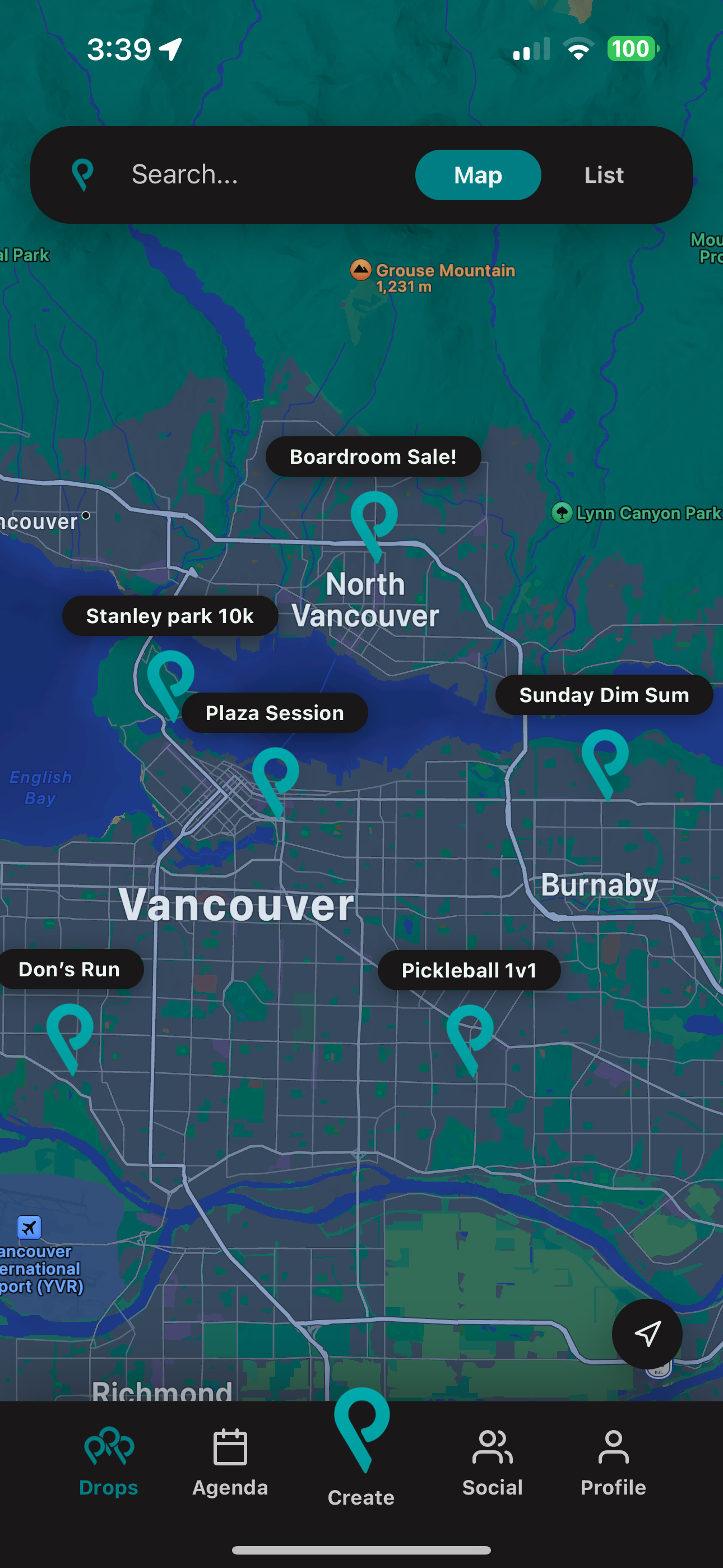 LocDrop Map View